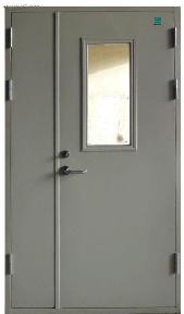 鋼框木扇防火門